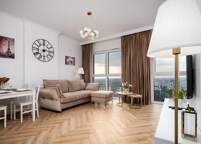 Panorama Viev 22th Floor Free Garage By Perfect 2211 Warszawa